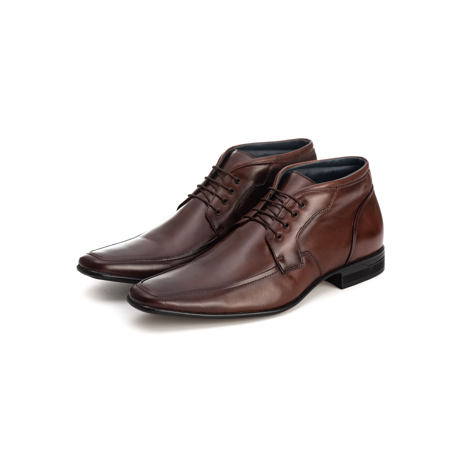 Bota Social Masculina Gênova em Couro de Carneiro Mouro