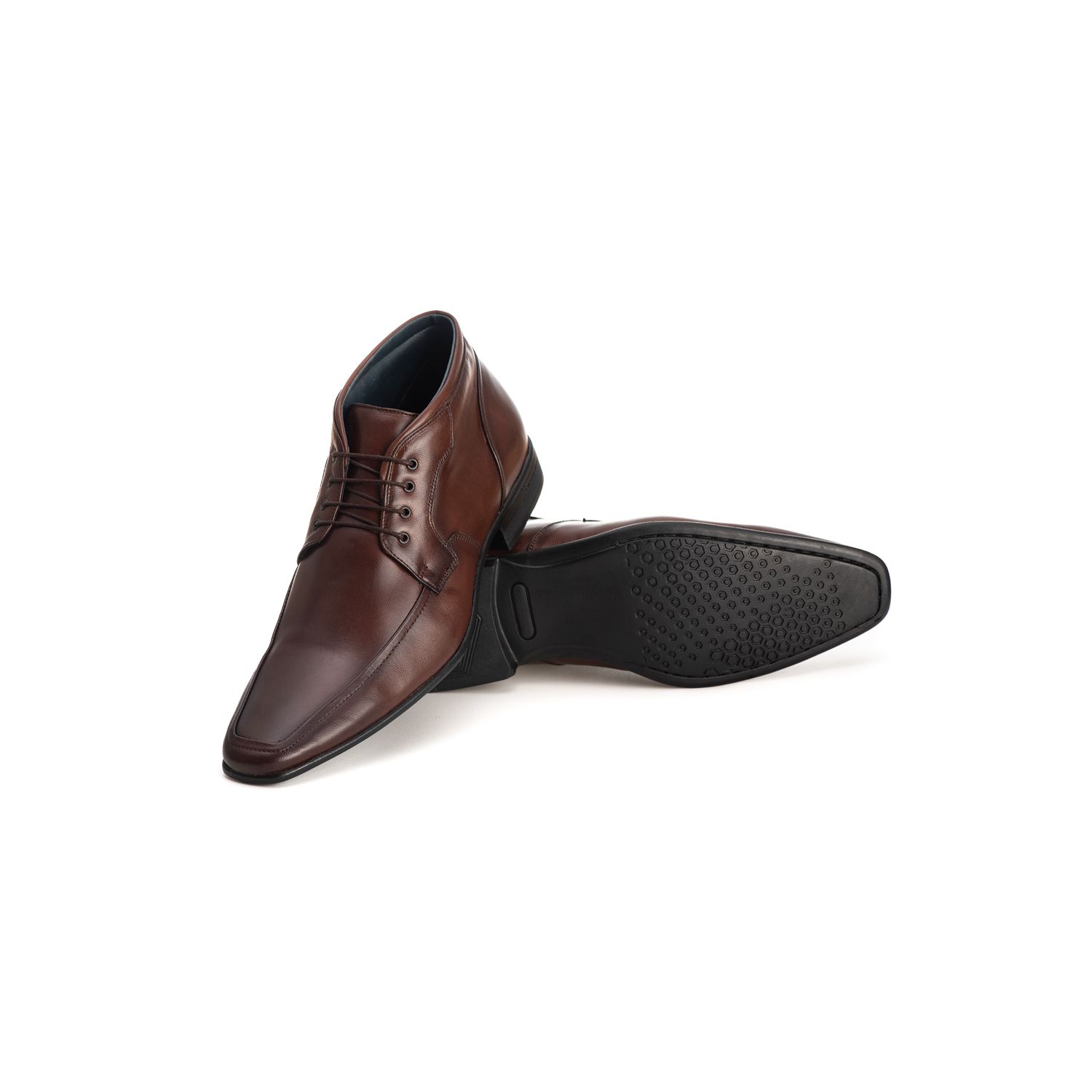 Bota Social Masculina Gênova em Couro de Carneiro Mouro