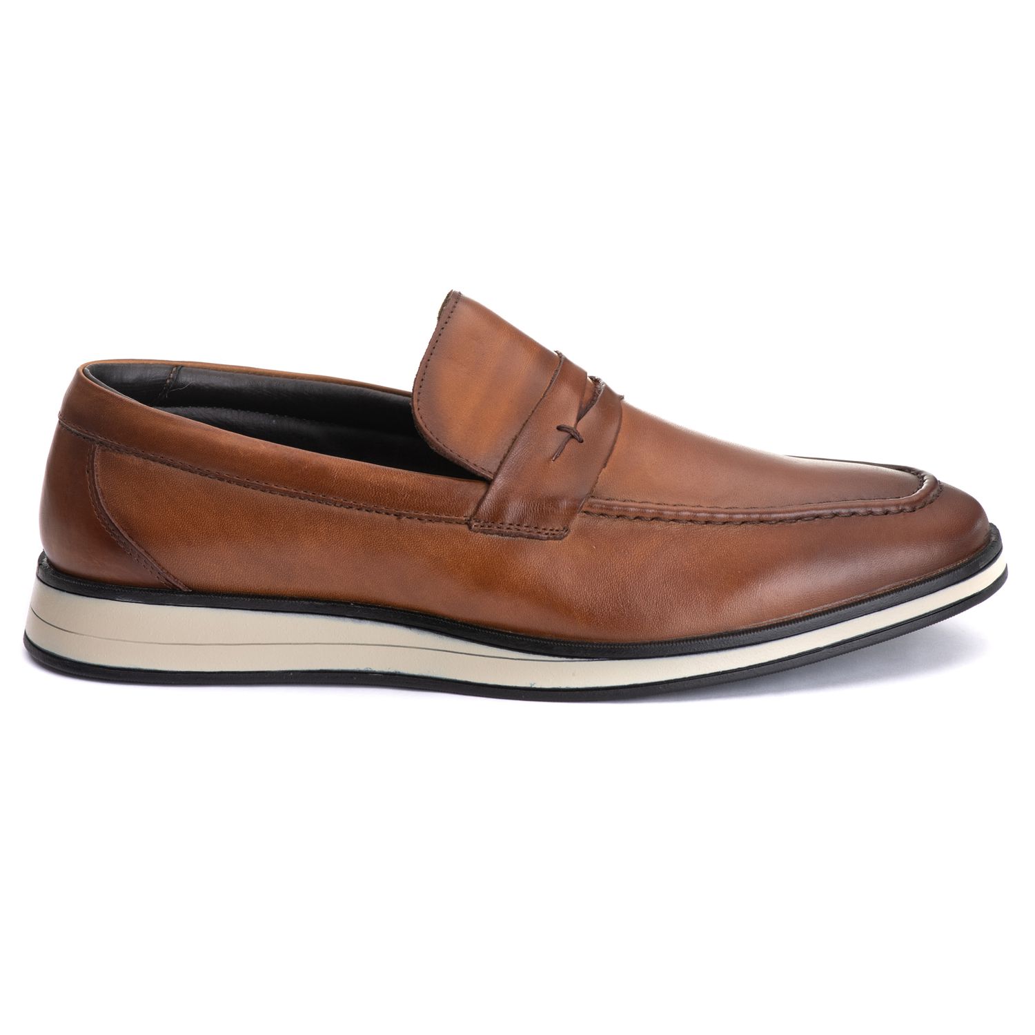 Sapato Masculino Loafer Slip On Sport em Couro Bov... - Tombstone