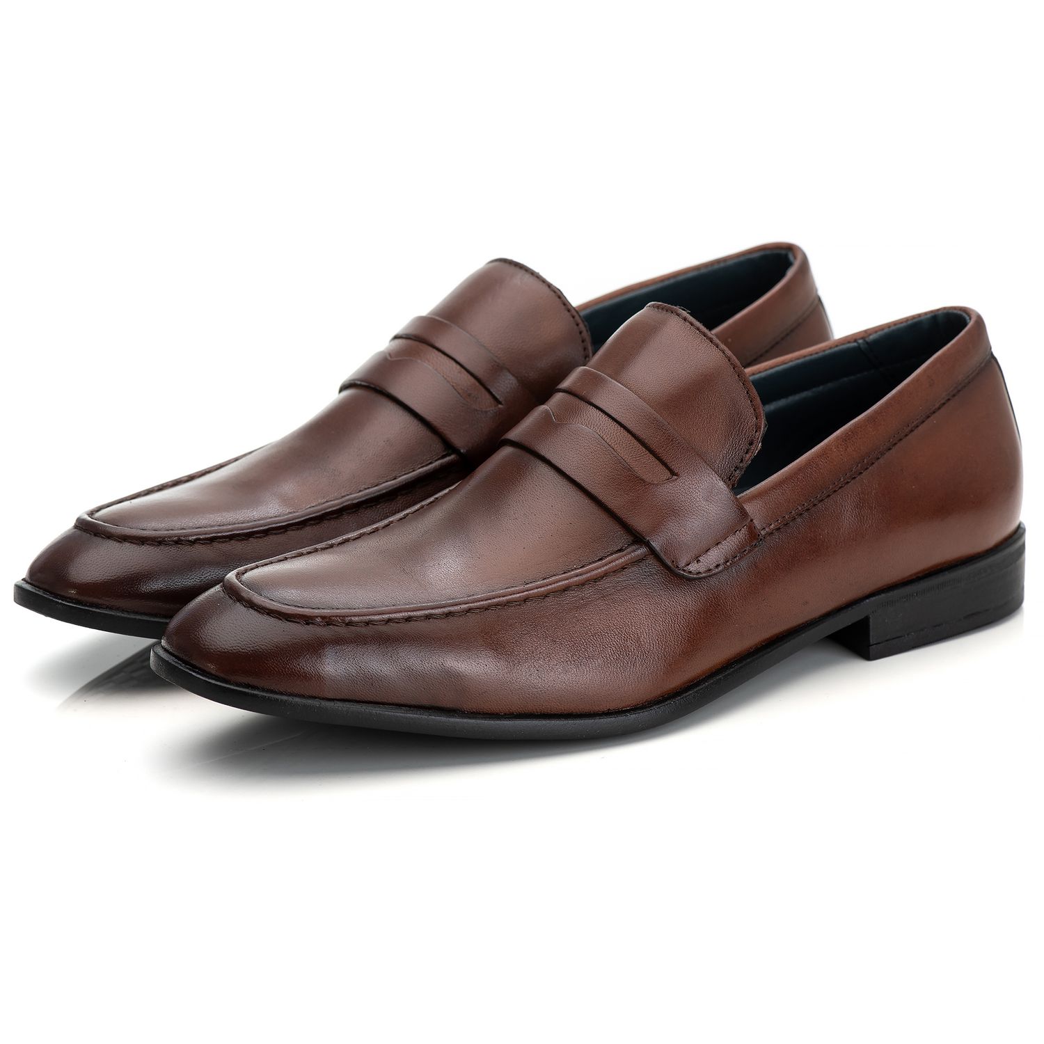Sapato Social Masculino Loafer em Couro de Carneiro Mouro