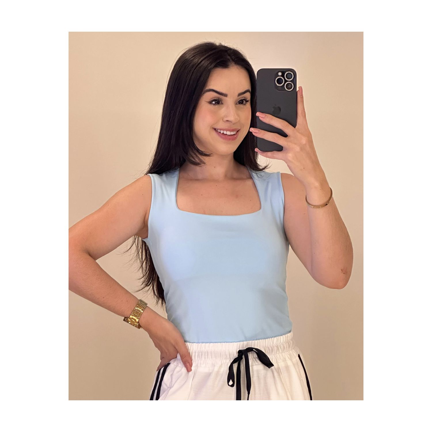 Body Bianca Decote Quadrado 