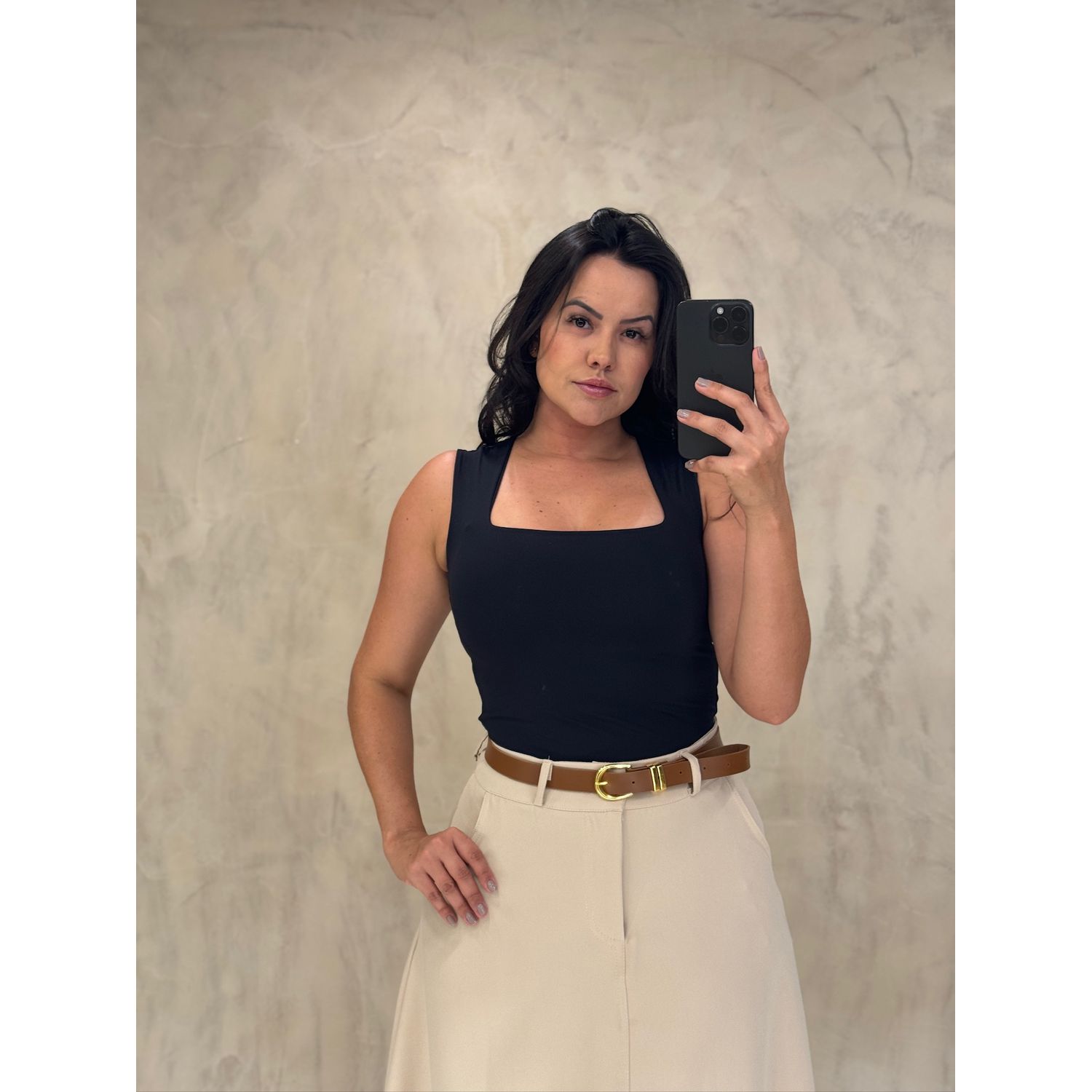 Body Bianca Decote Quadrado