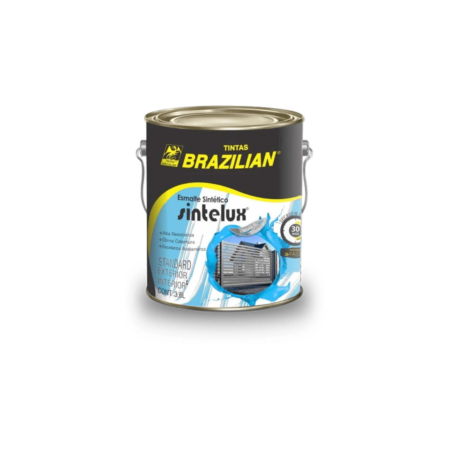 ESMALTE BRLHANTE BASE SOLVENTE SINTELUX [BRAZILIAN] 3,6L