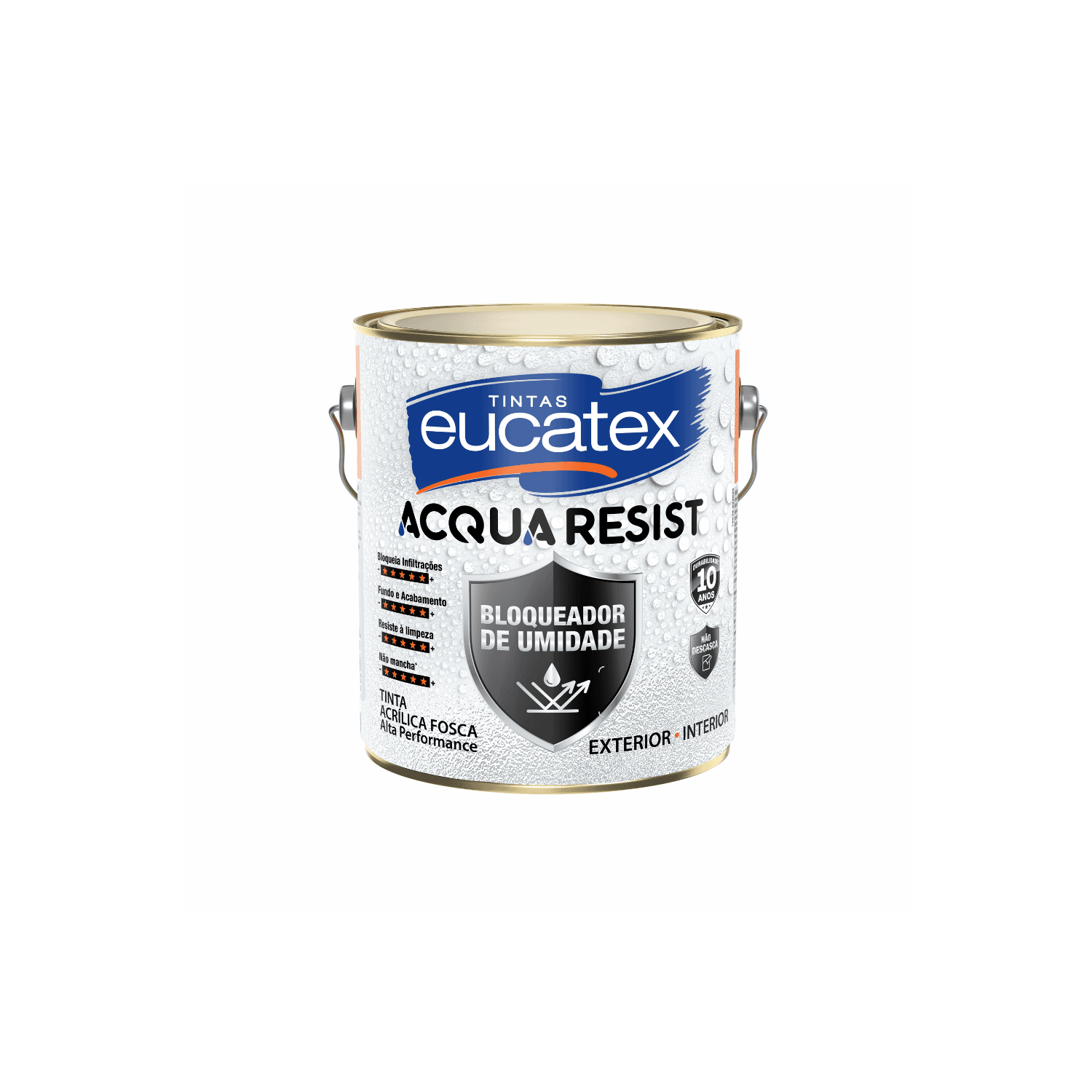 TINTA EMBORRACHADA BRANCA ACQUA RESIST [EUCATEX] 3,6L