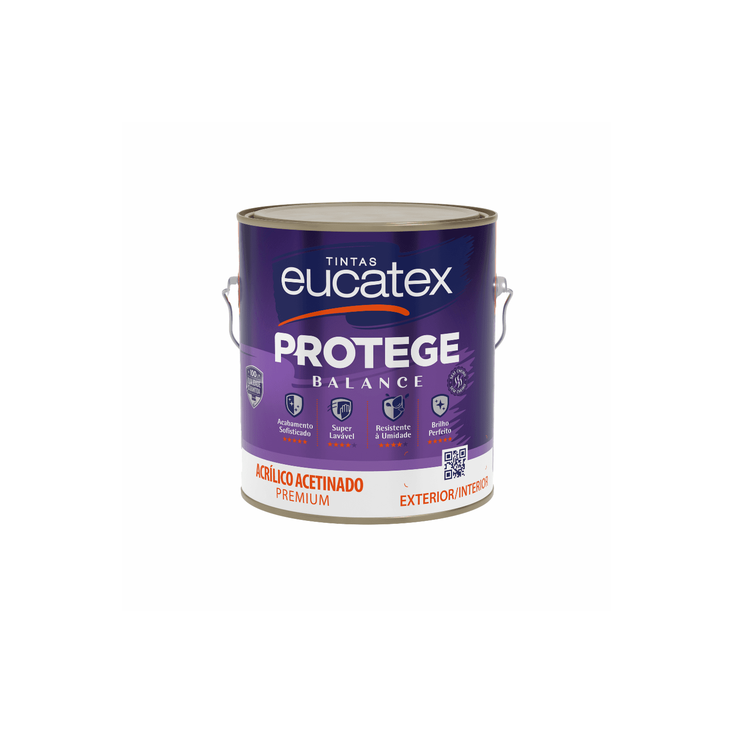 TINTA PROTEGE BRANCO ACETINADO PREMIUM EUCATEX 3,6L