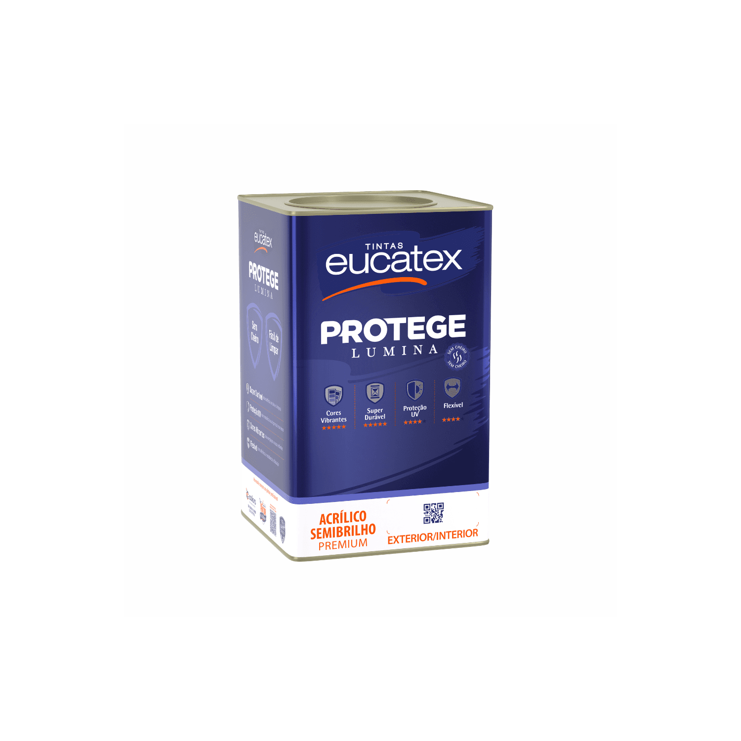 TINTA ACRÍLICA PROTEGE LUMINA BRANCA SEMI BRILHO [EUCATEX] 18L