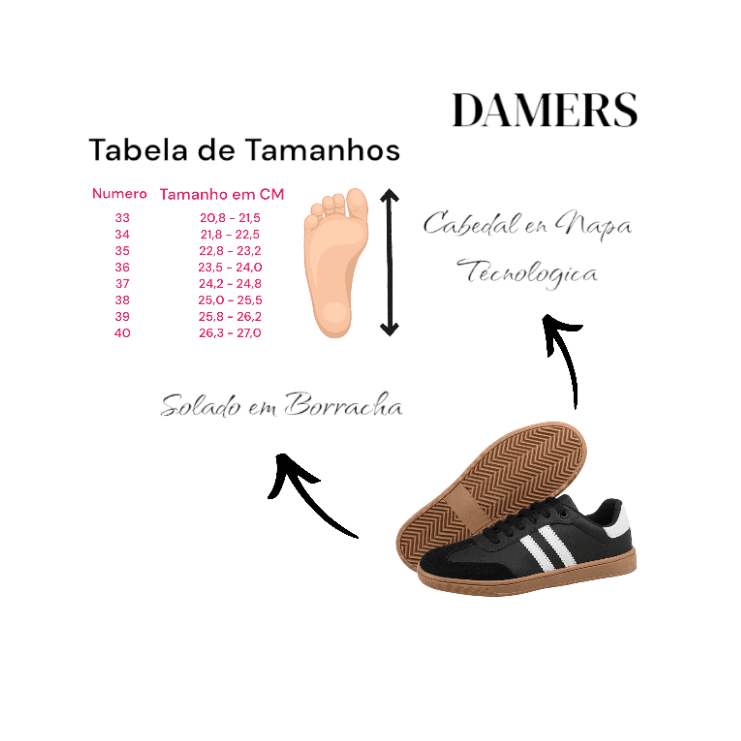 Sapatênis Feminino Casual Confort Preto