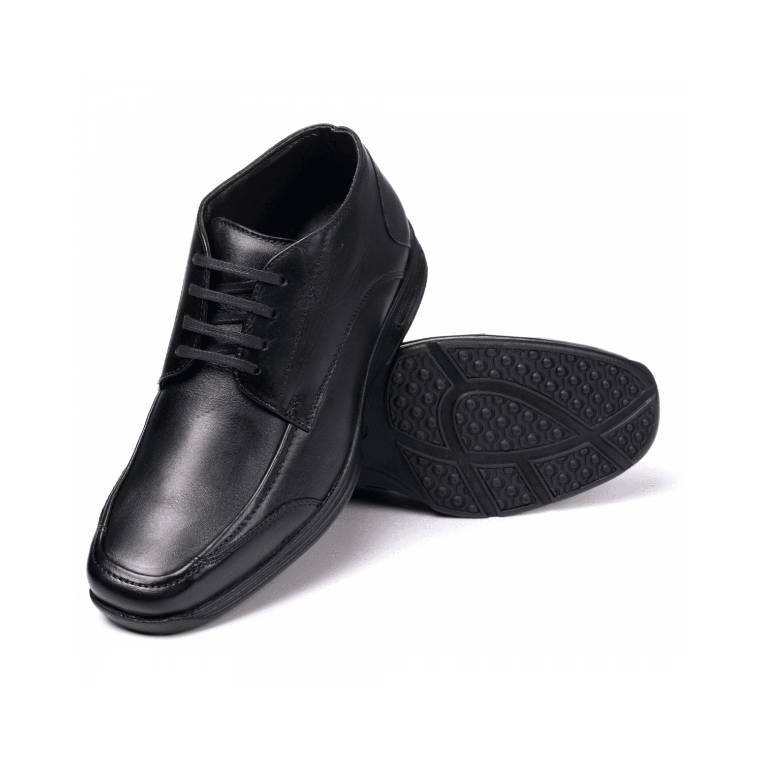 Bota Masculina Comfort em Couro Bovino Preto