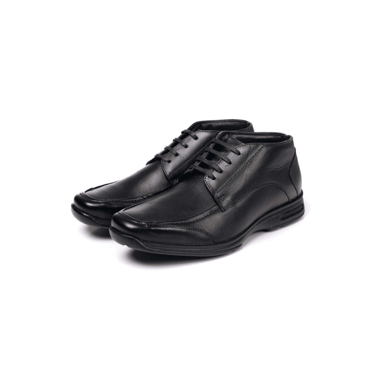 Bota Masculina Comfort em Couro Bovino Preto