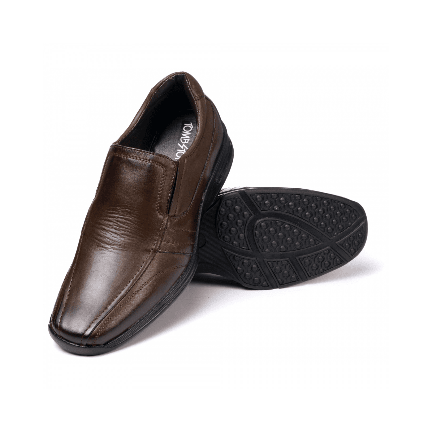 Sapato Social Masculino Comfort em Couro Bovino Brown