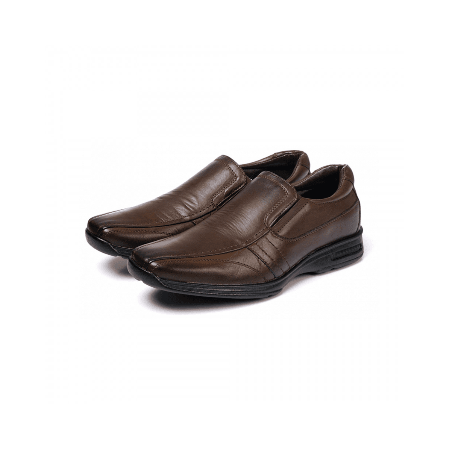 Sapato Social Masculino Comfort em Couro Bovino Brown