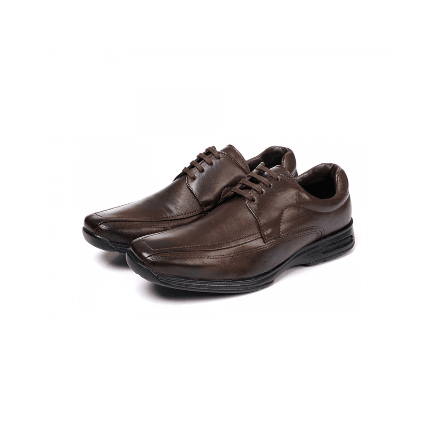 Sapato Social Masculino Comfort de Amarrar em Couro Bovino Brown