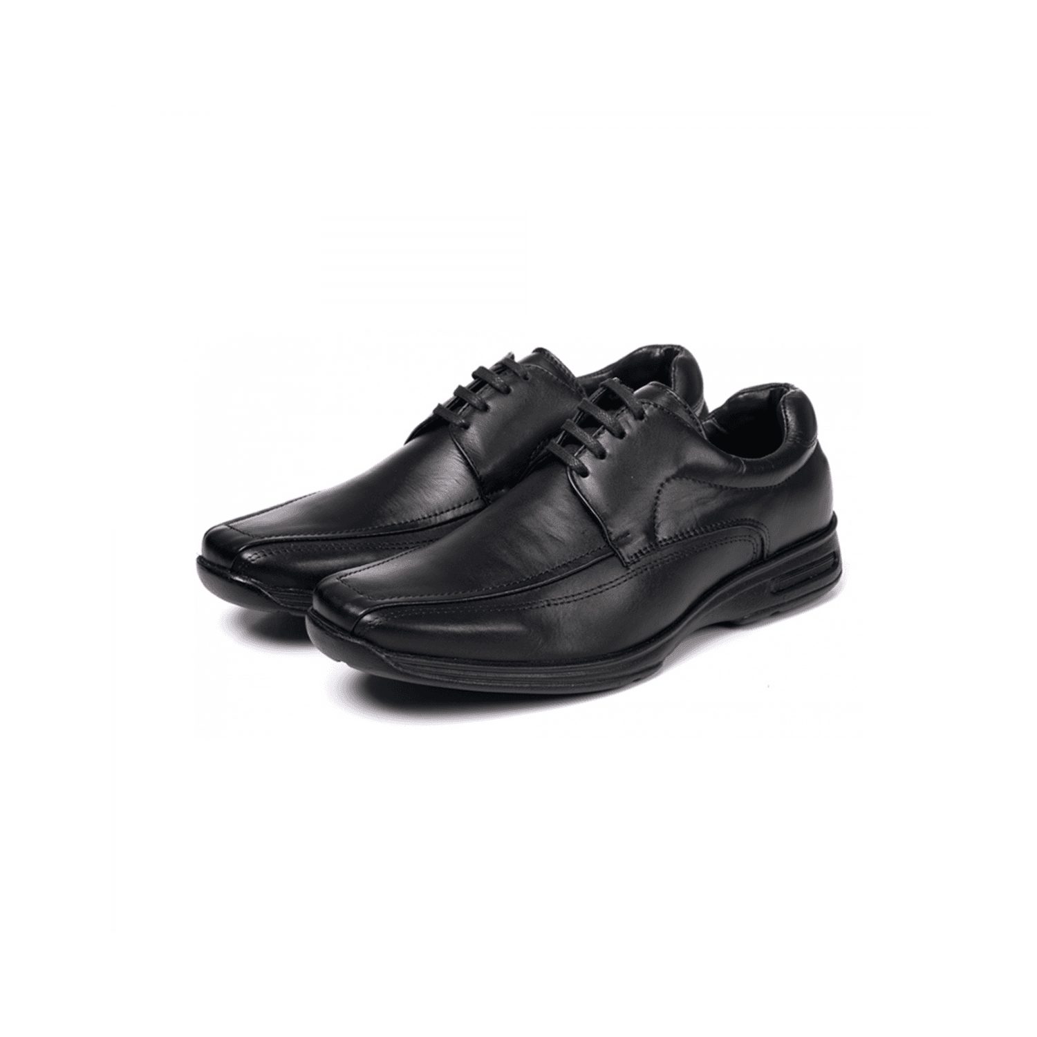 Sapato Social Masculino Comfort de Amarrar em Couro Bovino Preto