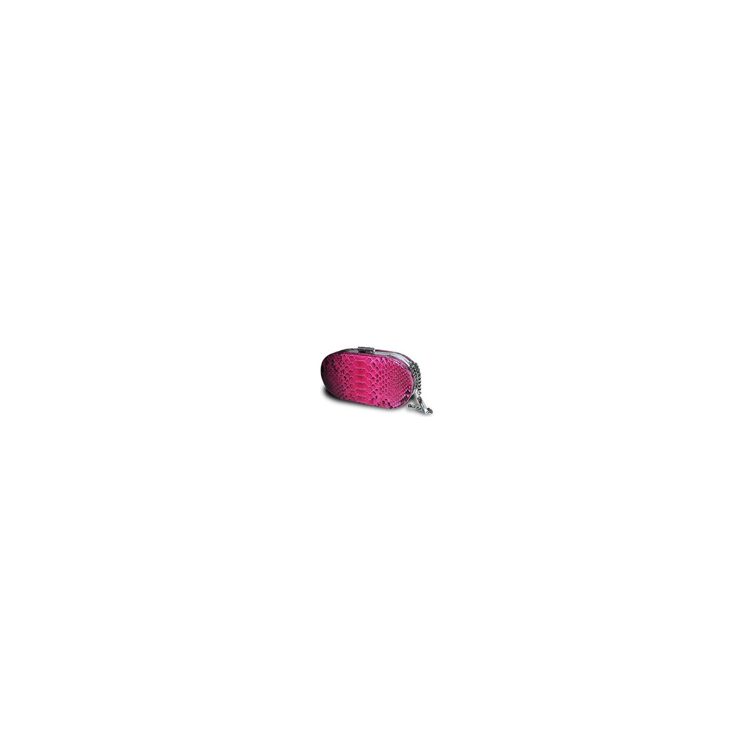 Clutch Oval em Cobra (Python reticulatus) Pink