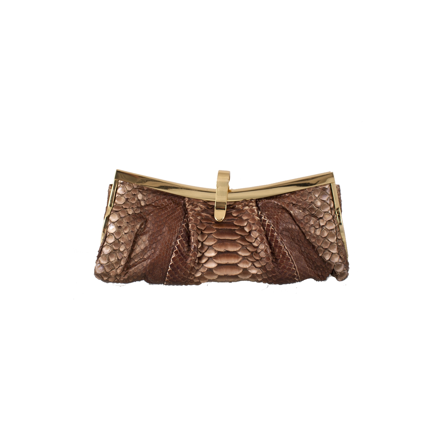 Clutch Canoa em Cobra (Python reticulatus) Siena