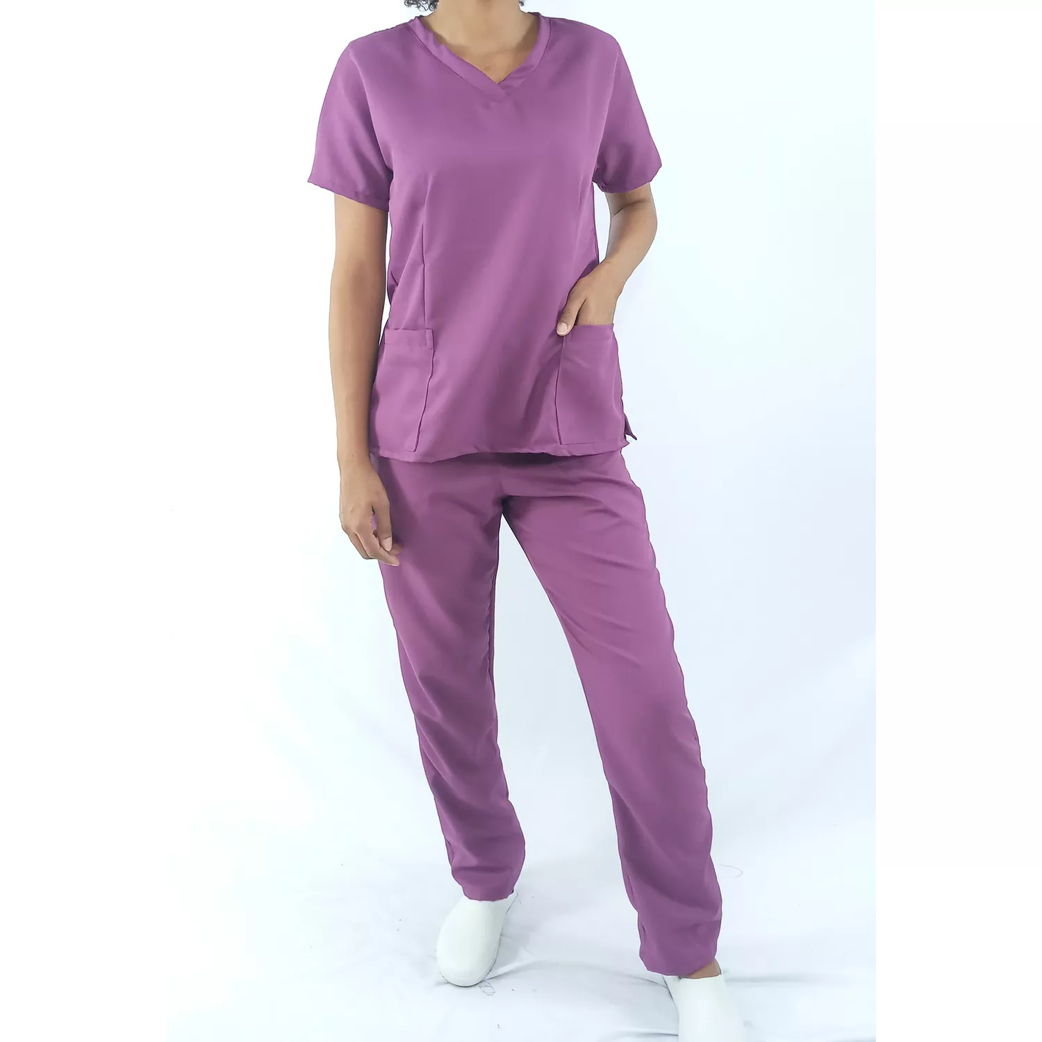 Calça Scrub Roxo Gabardine Pijama Cirúrgico - BRANCURA