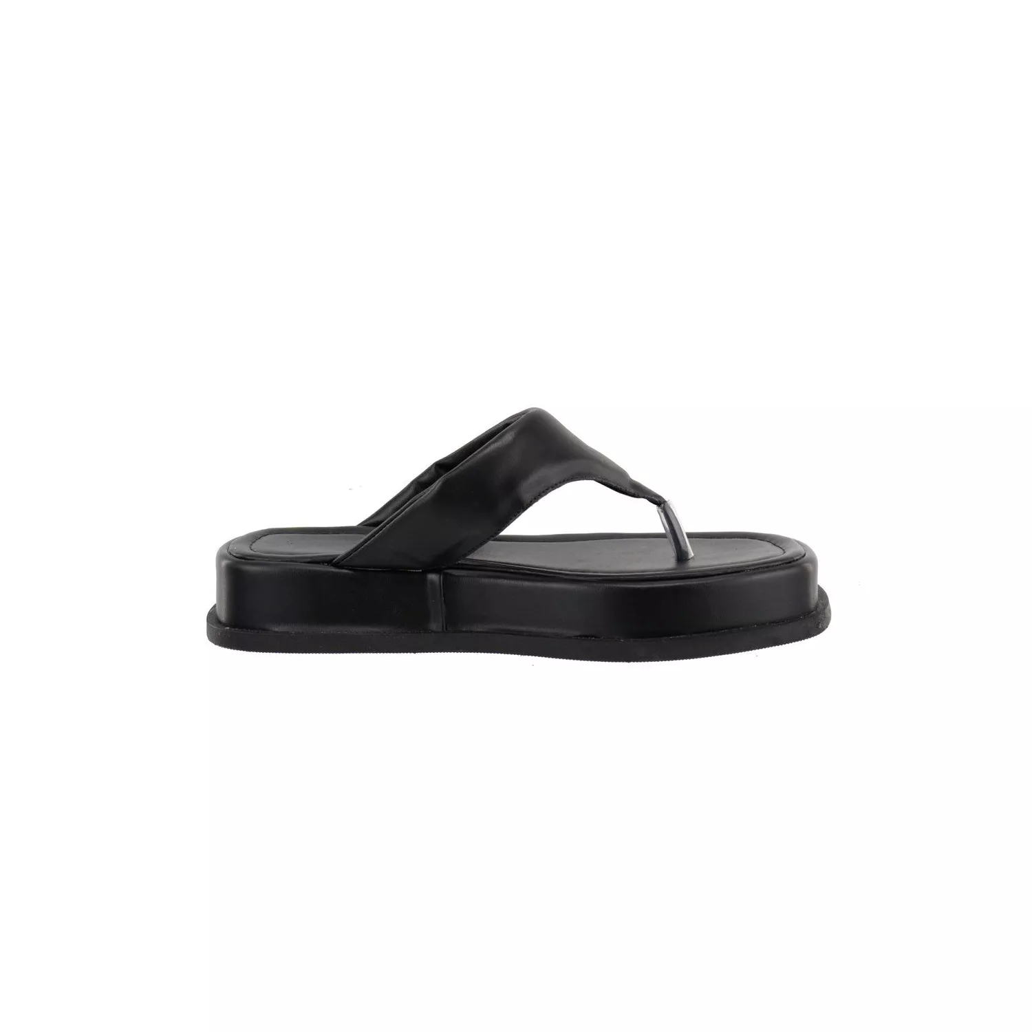Sandália Damers Feminina Papete Flat Preto - DAMERS