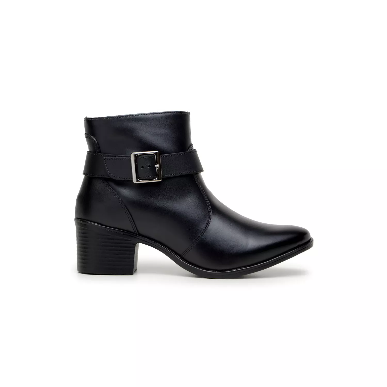Bota Damers Feminina Cano Curto Couro Legítimo 3 em 1 Preto