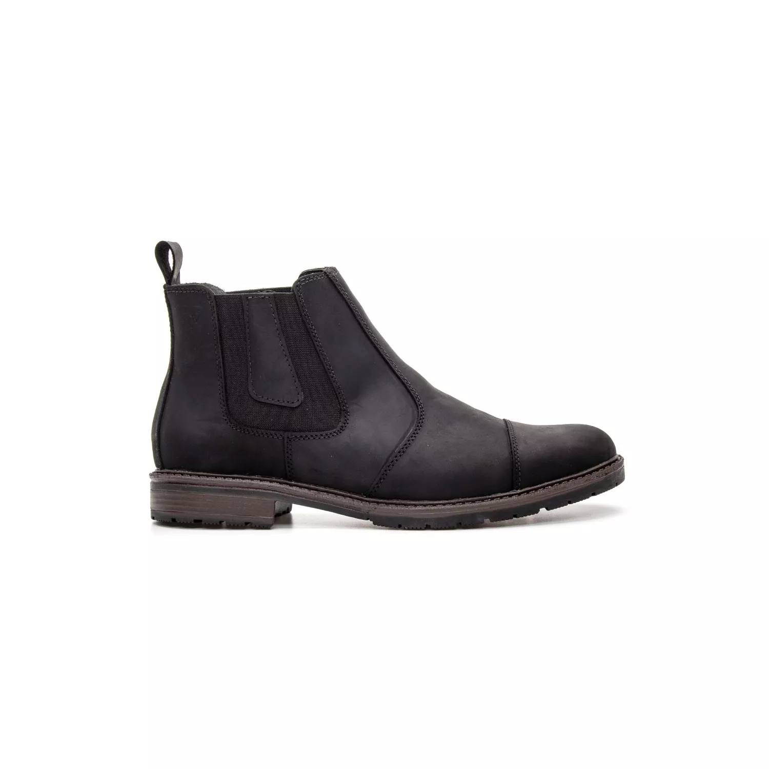 Botina Damers Masculina Reforço bico Couro legítim... - DAMERS