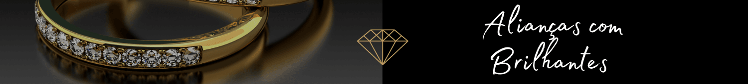 Alianças com Diamantes / Brilhantes