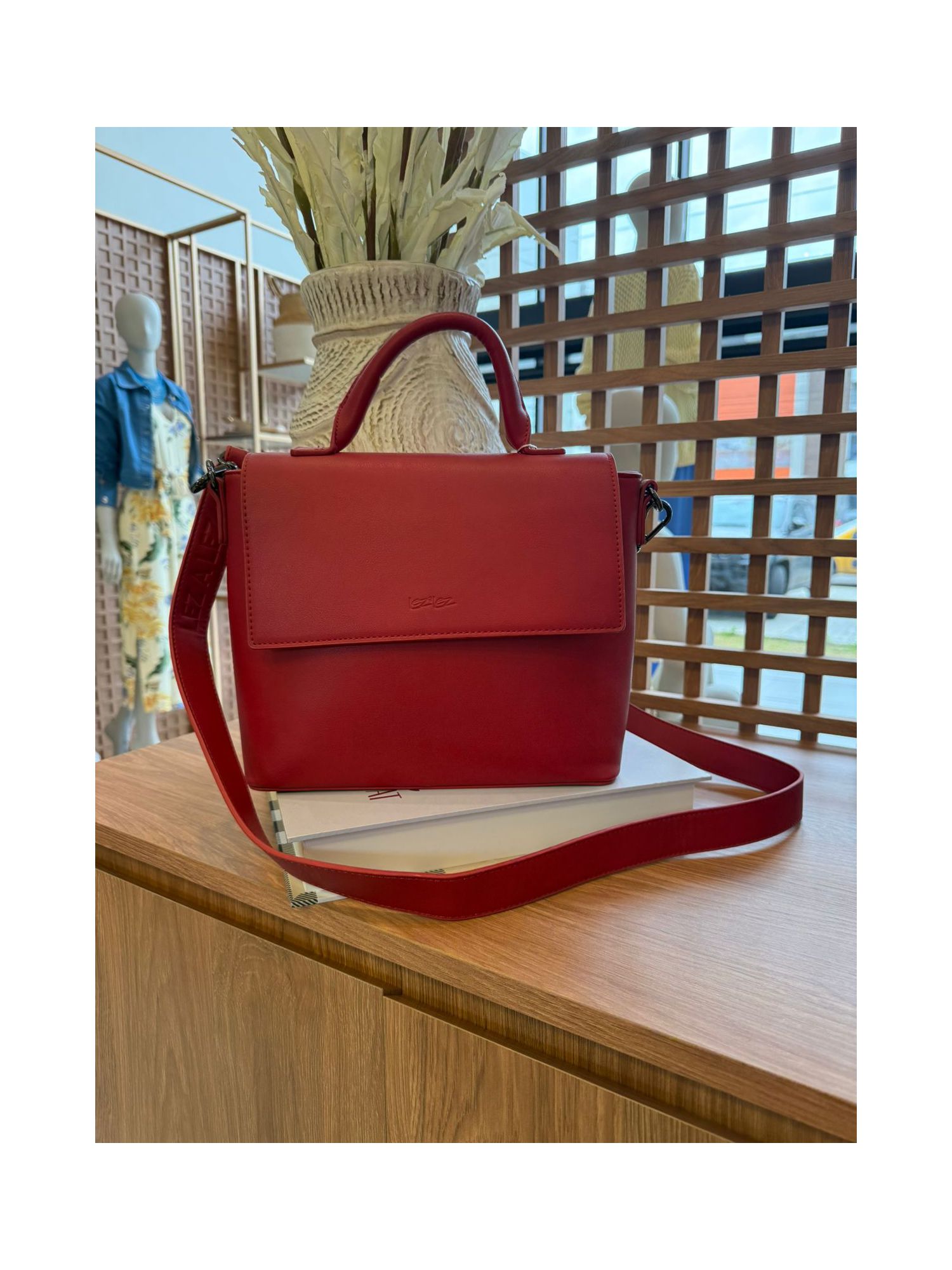 Bolsa Média Estruturada Vermelho 