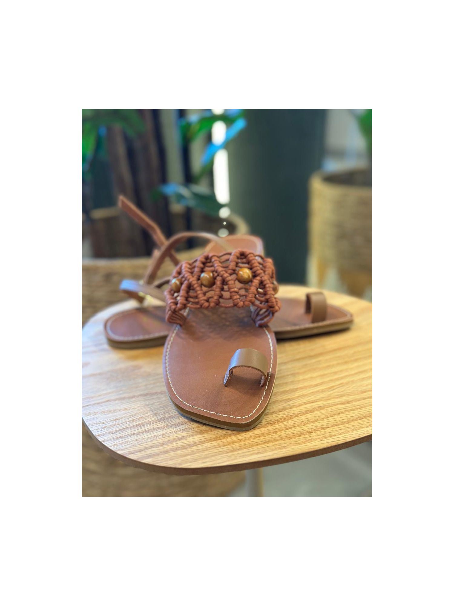 Rasteira CS Shoes Cris Café 