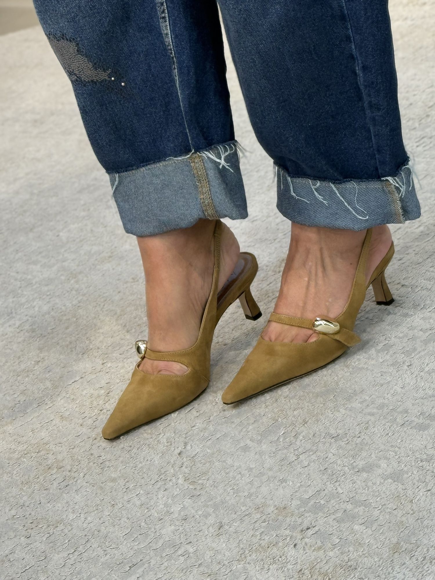 Slingback Vicenza Tiana Caramelo 1905