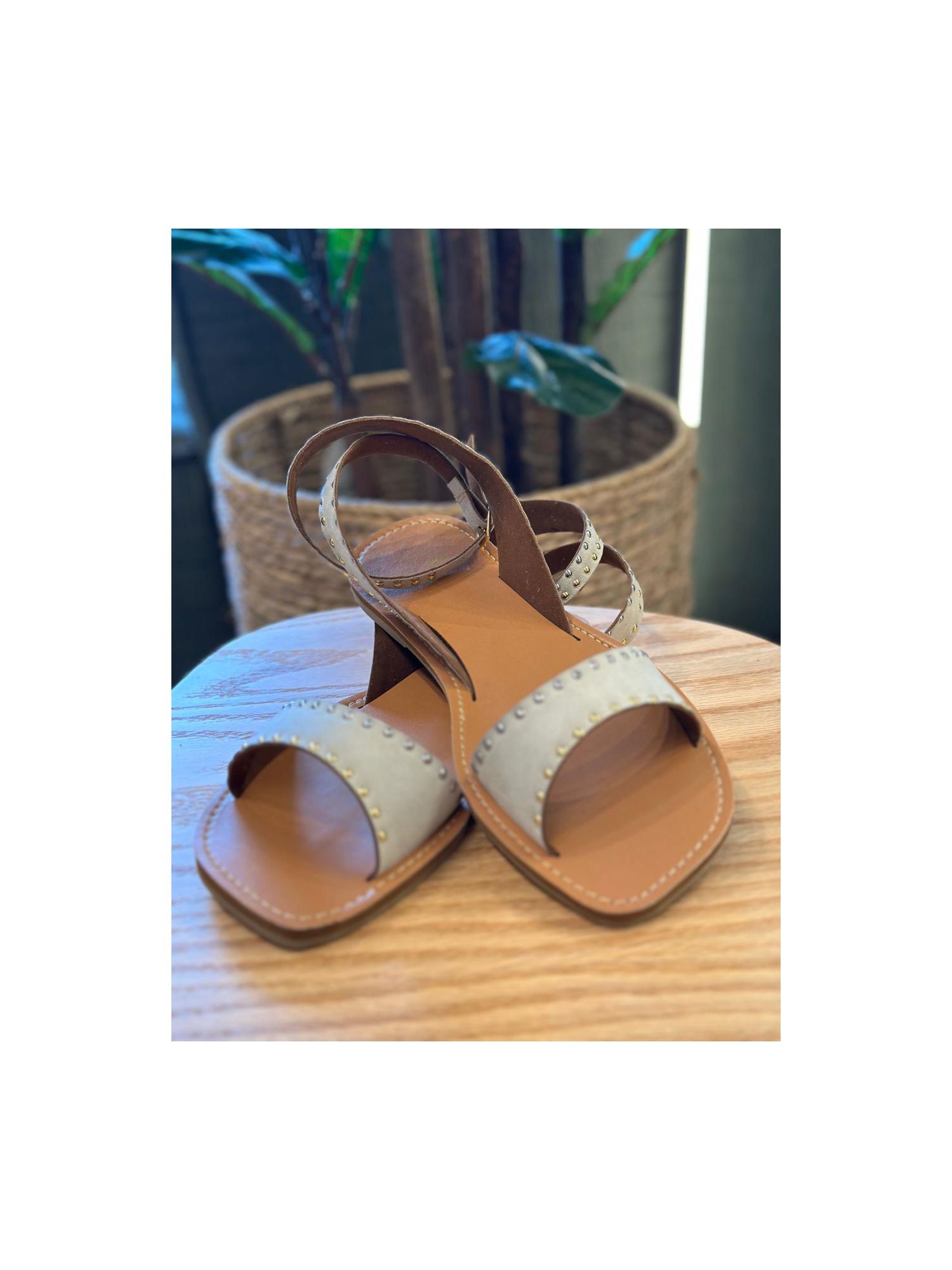 Rasteira CS Shoes Paula Niquel 0910 