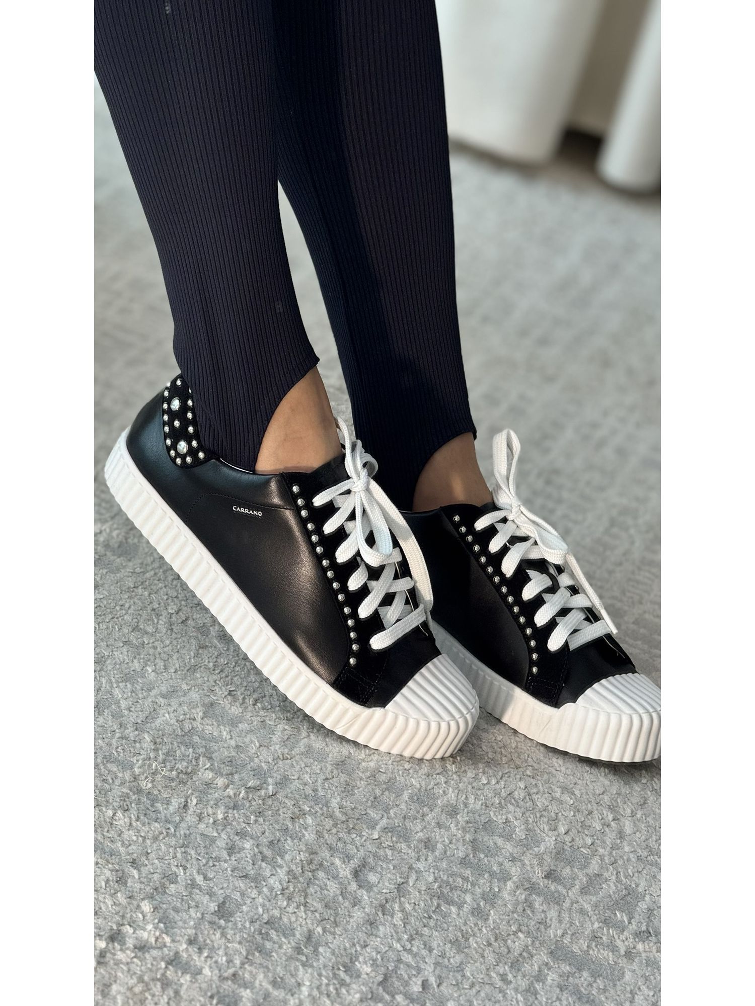 Tênis Kicks Studs Couro Mestiço Preto 1508