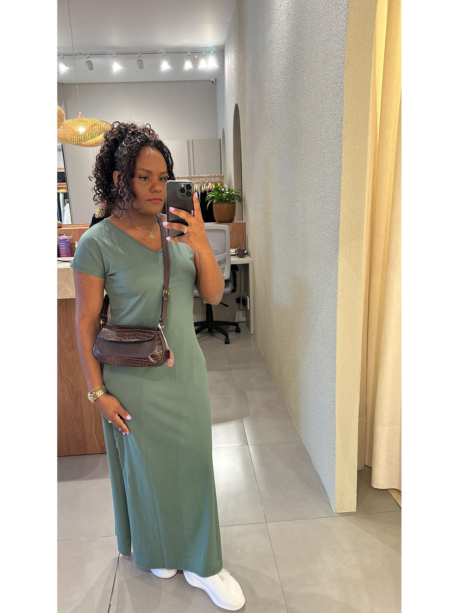 Vestido Youbasic Longo Verde 0310