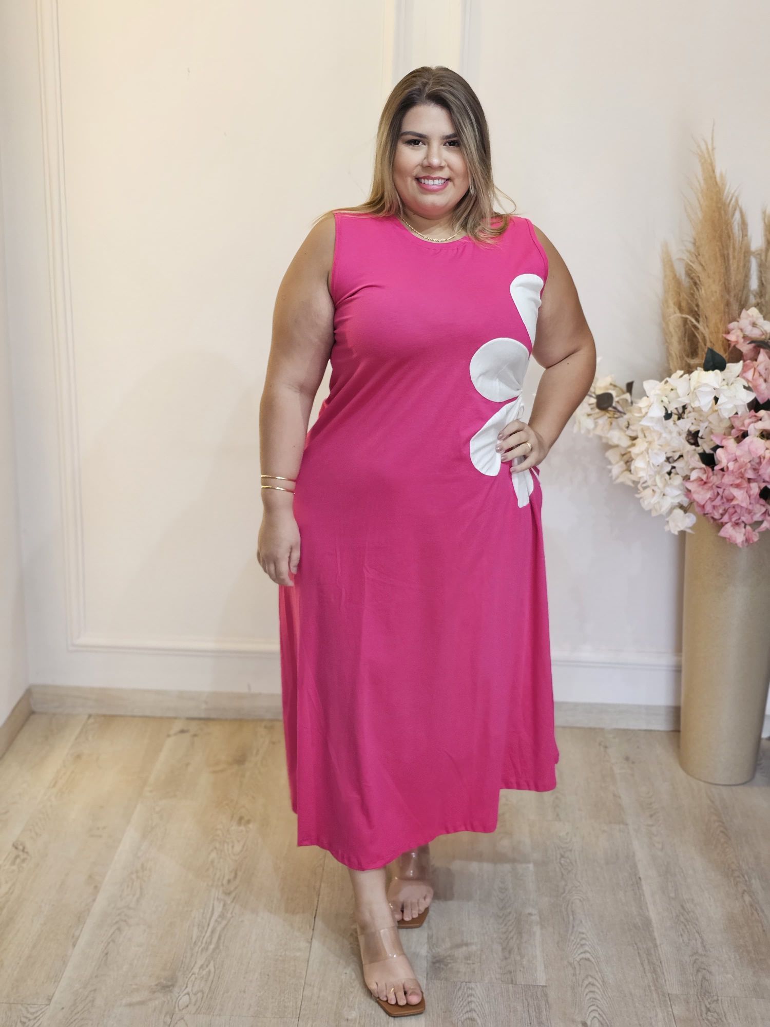 VESTIDO BELLA FLOR PINK - 3333333348059 - Érika Araújo Store