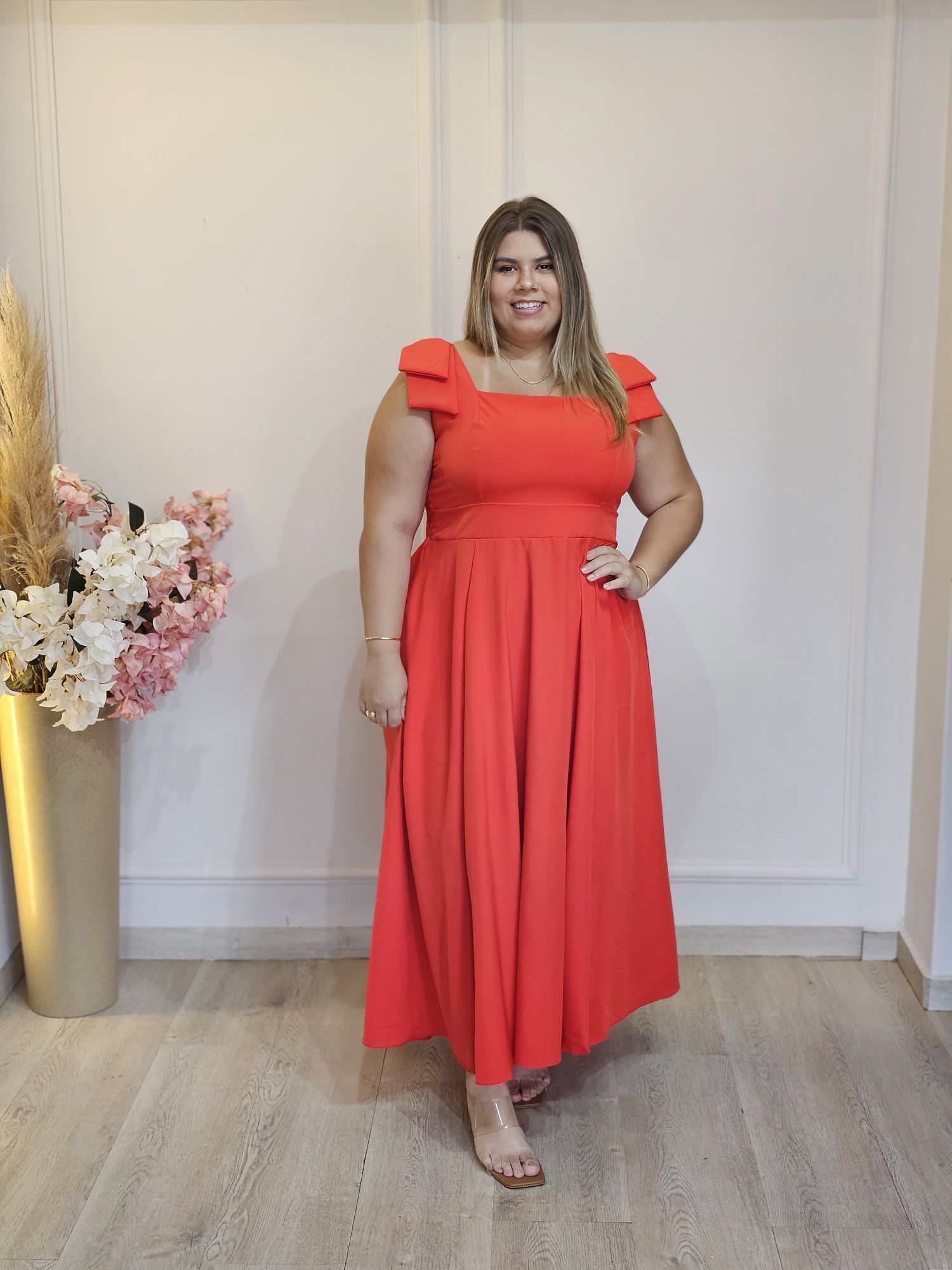 VESTIDO ALFAIATARIA LAÇO VERMELHO - 3333333352391 - Érika Araújo Store