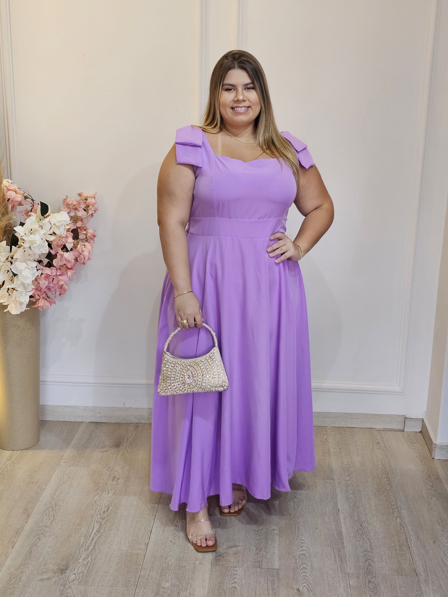 VESTIDO ALFAIATARIA LAÇO LAVANDA - 3333333344549 - Érika Araújo Store