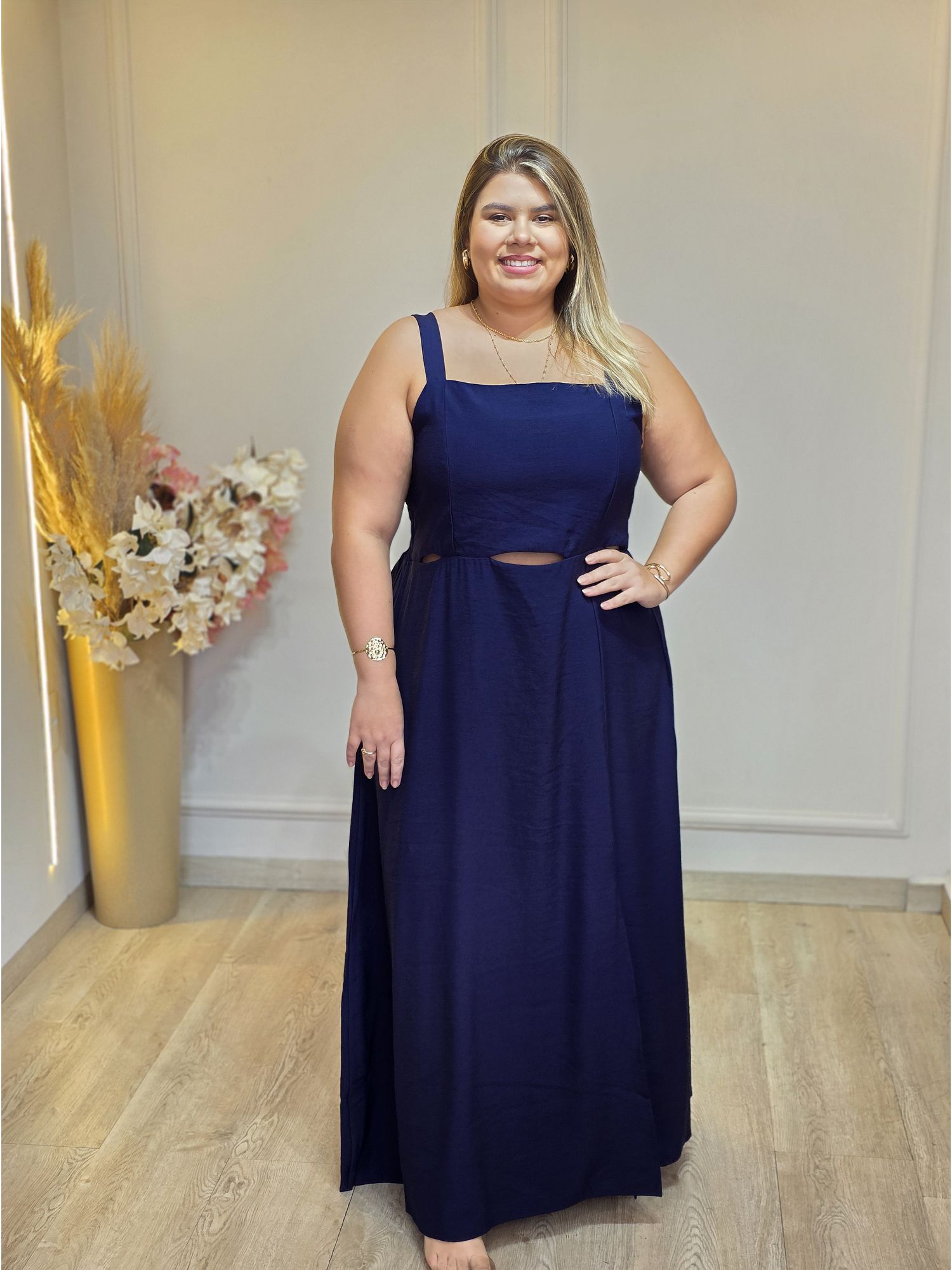 VESTIDO ALICE - MARINHO1 - Érika Araújo Store