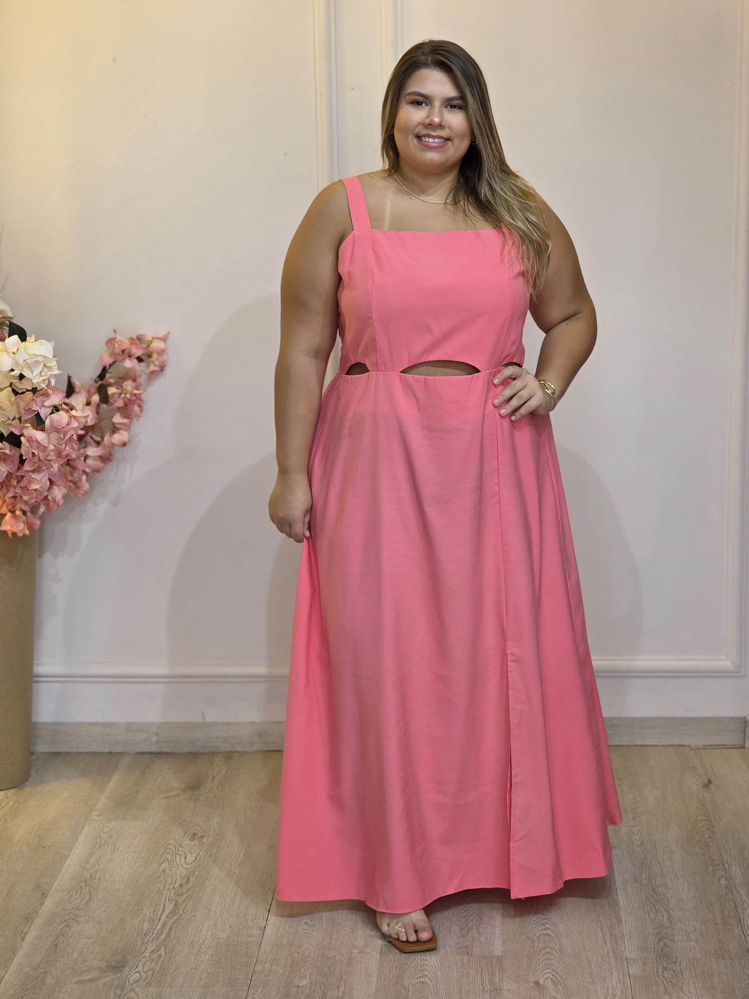 VESTIDO AURORA ROSA - 222116 - Érika Araújo Store