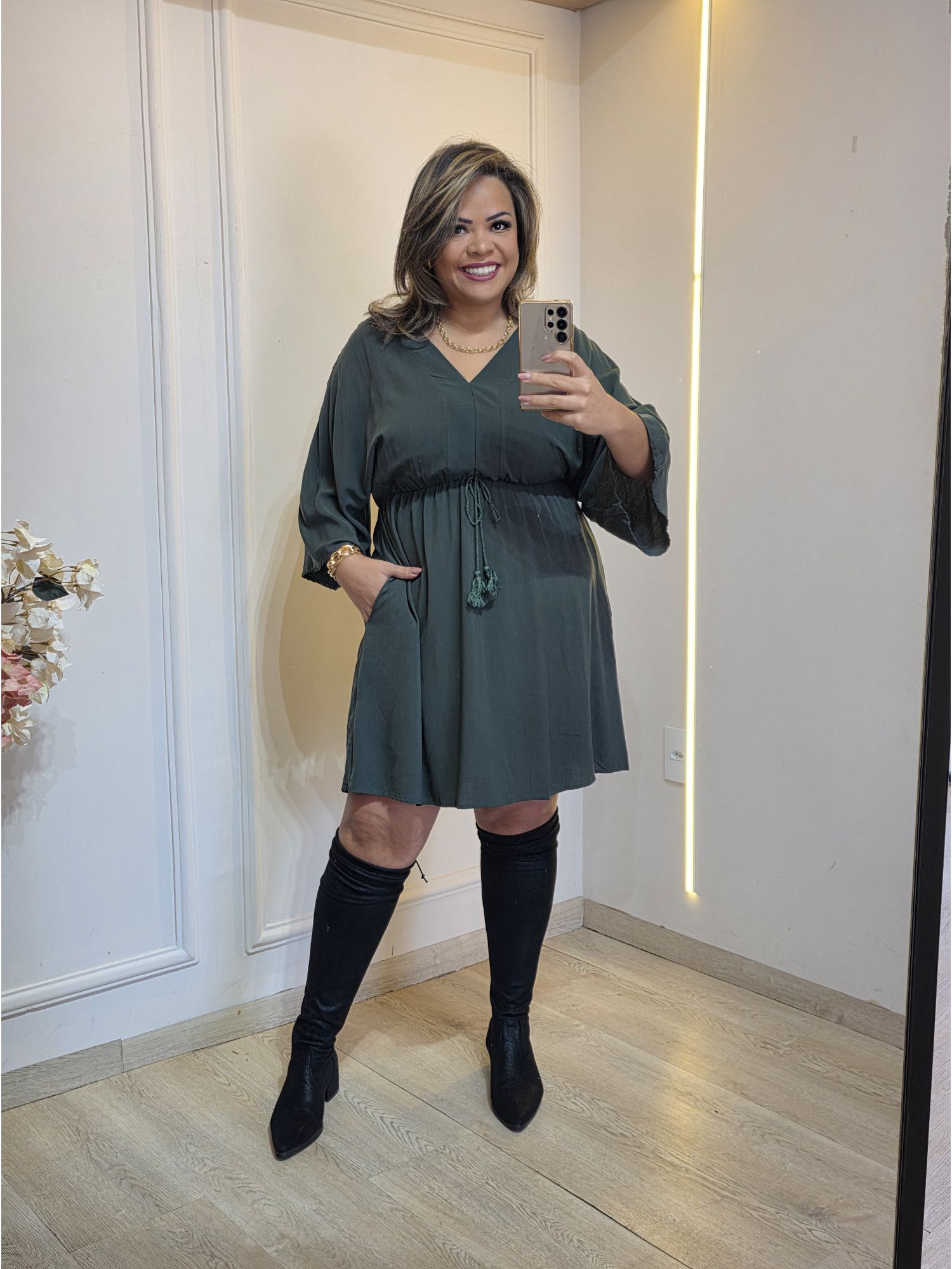 VESTIDO BATA JUJU - VERDE1 - Érika Araújo Store