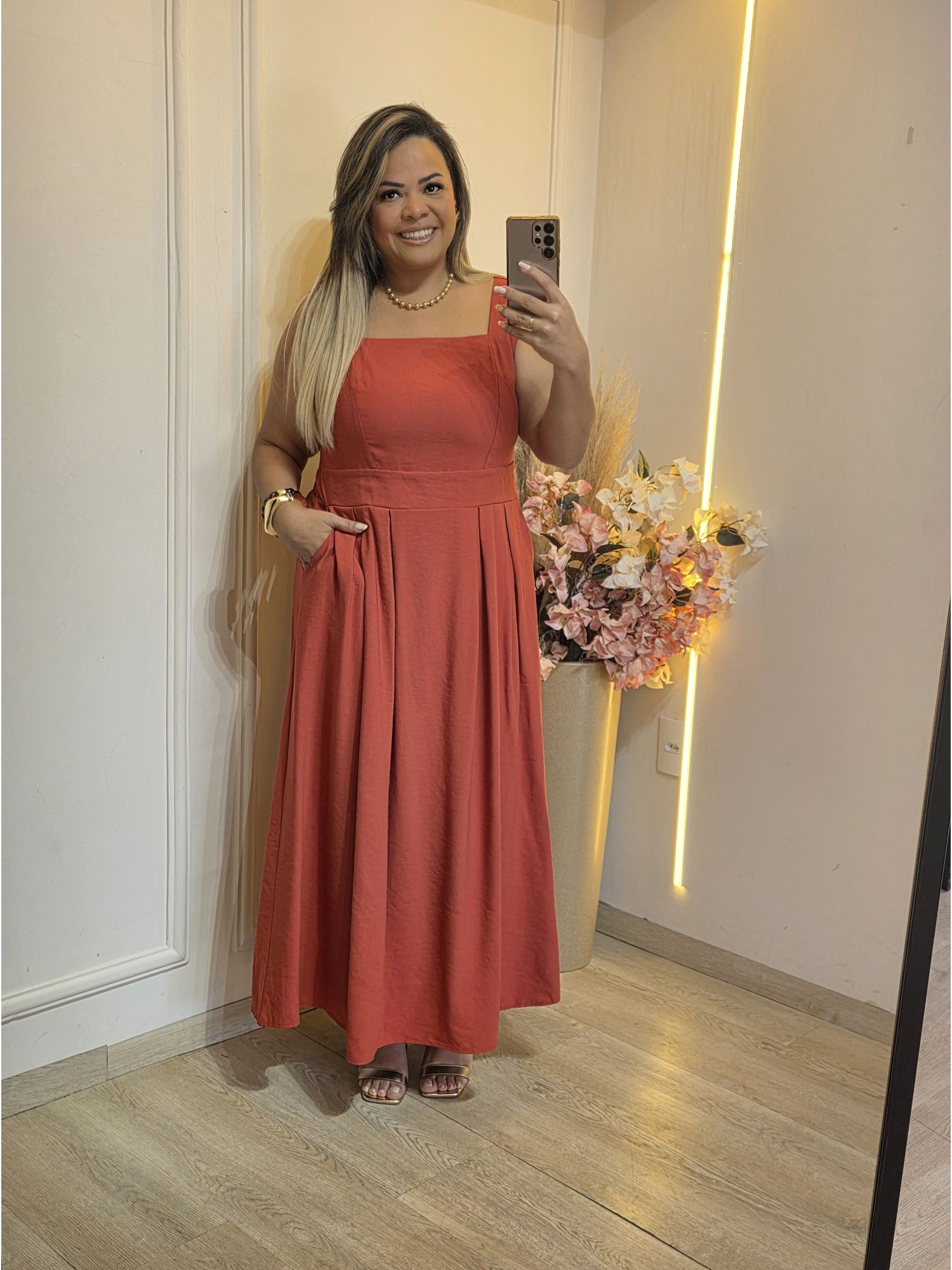 VESTIDO LIZ TERRA COTA - 05 - Érika Araújo Store