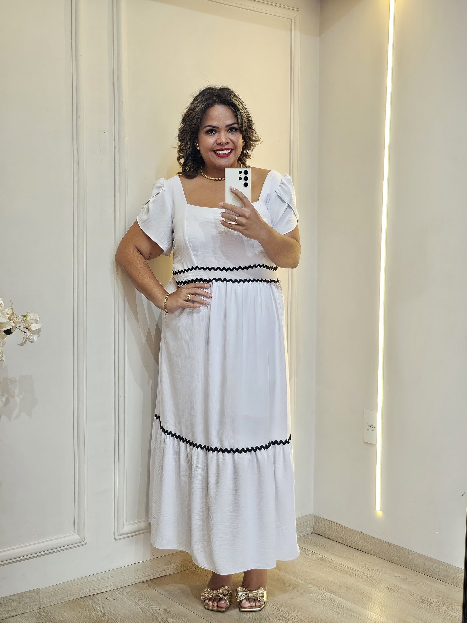 VESTIDO MANGA SIANINHA - 3333333342224 - Érika Araújo Store