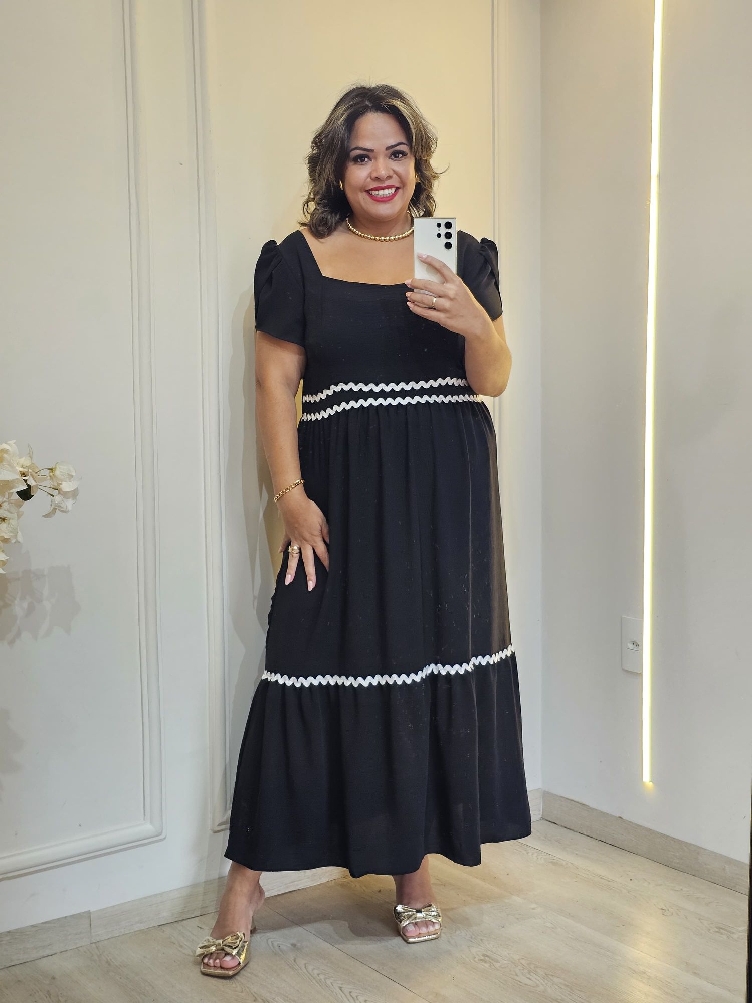VESTIDO MANGA SIANINHA - 3333333342217 - Érika Araújo Store