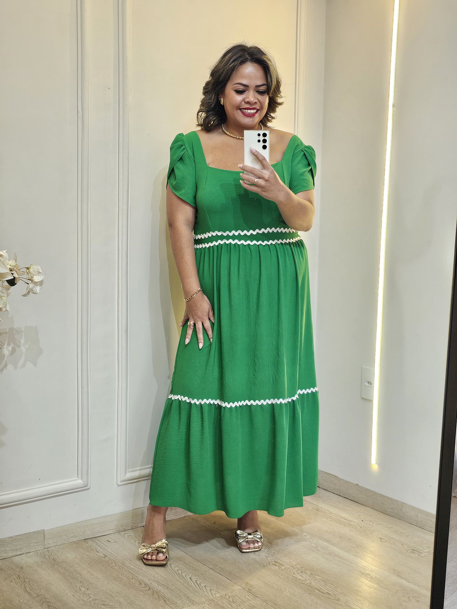 VESTIDO MANGA SIANINHA - 3333333342200 - Érika Araújo Store