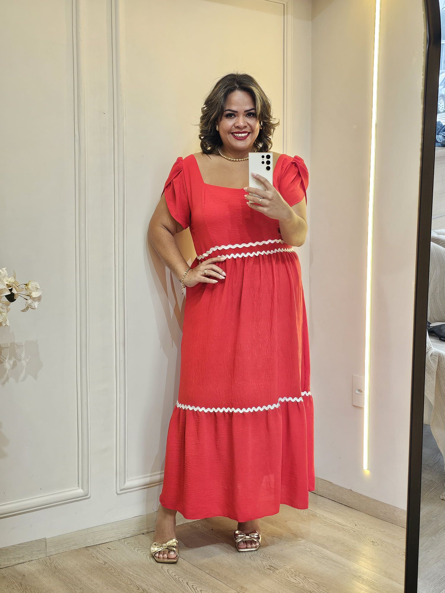 VESTIDO MANGA SIANINHA - 3333333342231 - Érika Araújo Store