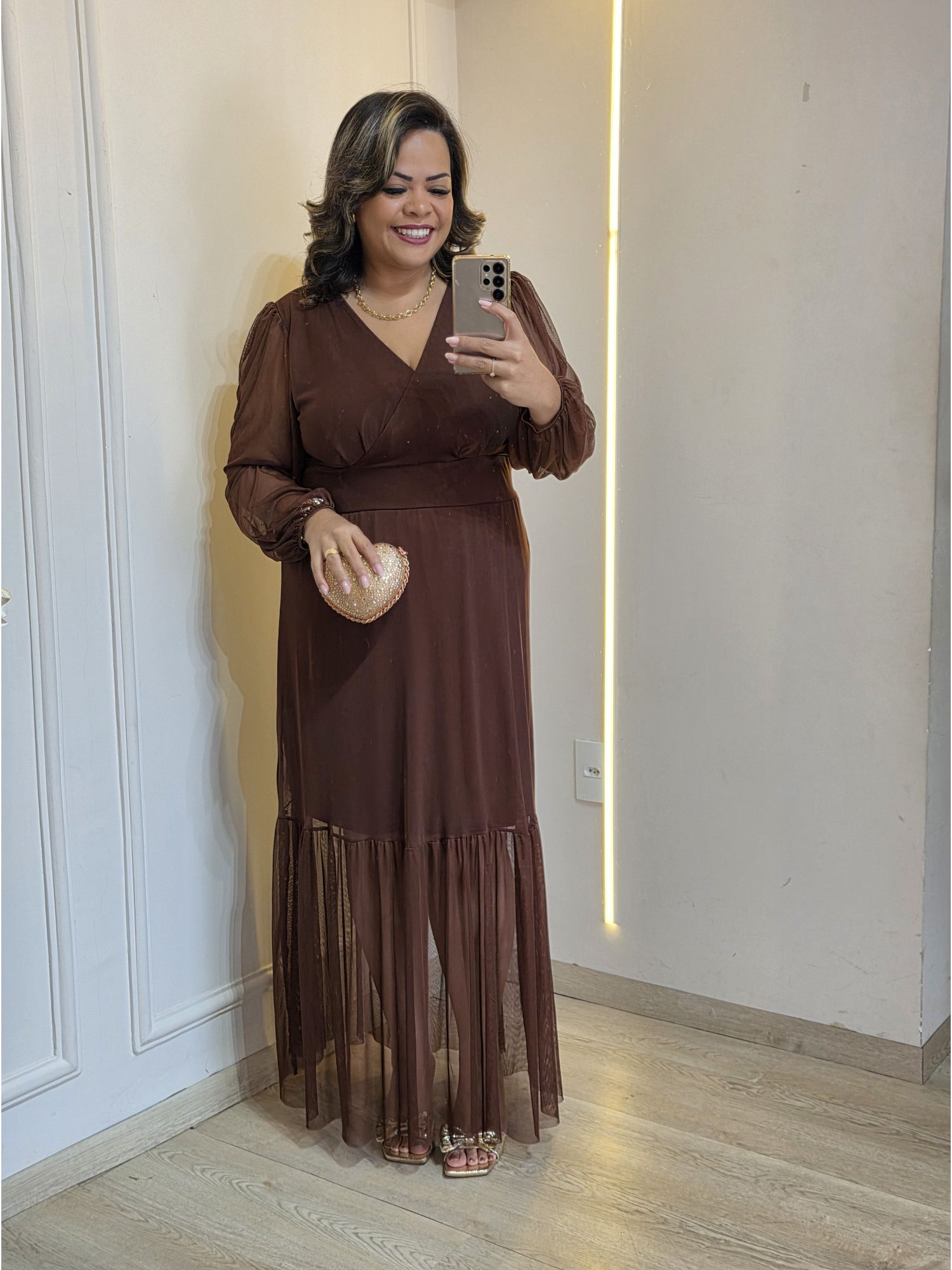 VESTIDO ELLEGANCE MANGA LONGA - 3362541 - Érika Araújo Store