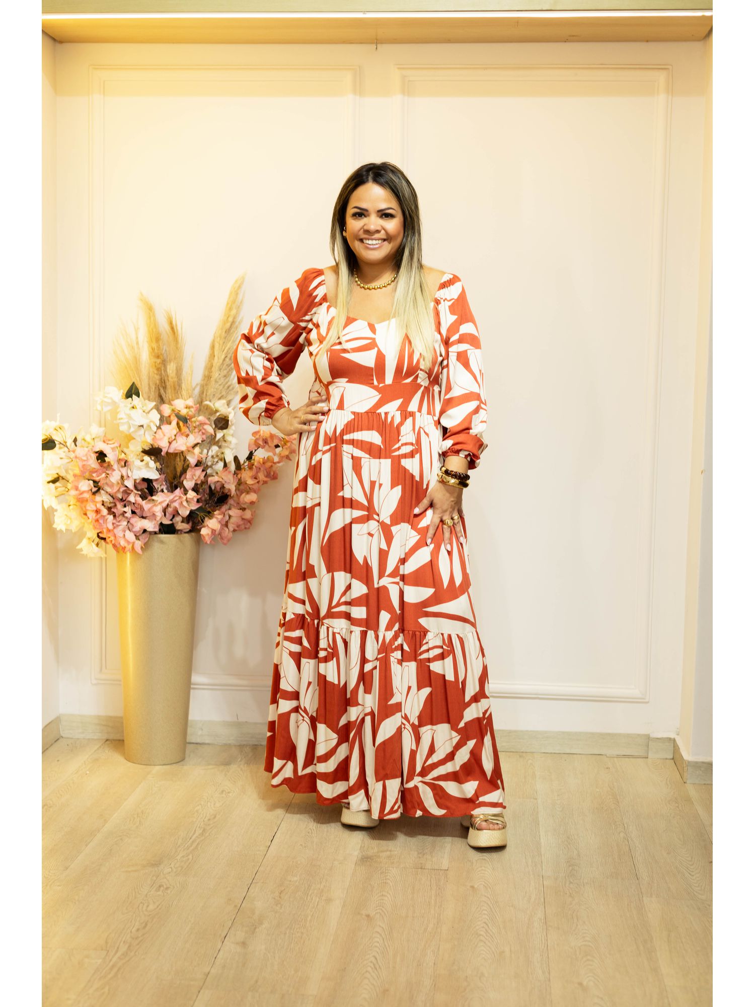 VESTIDO ZOE MANGA LONGA - 003 - Érika Araújo Store
