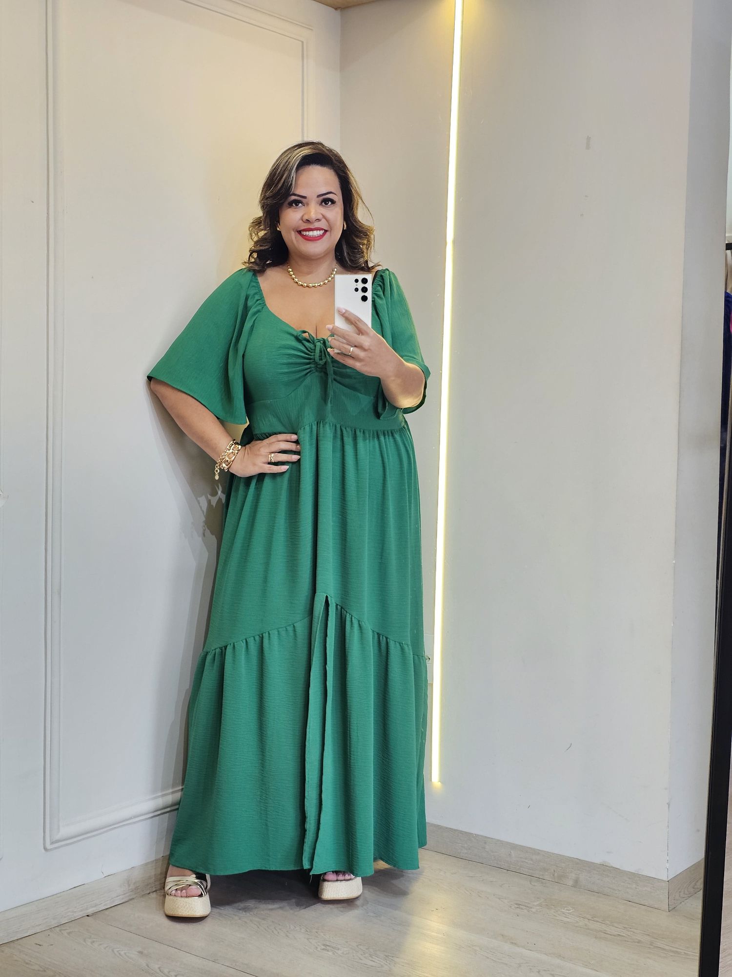 VESTIDO MANGA ZOE - 00005236 - Érika Araújo Store