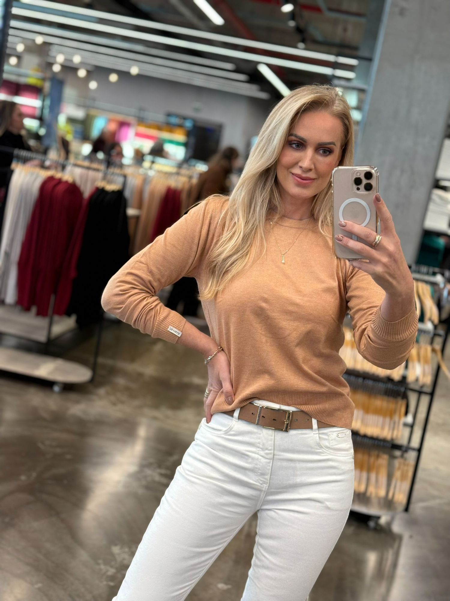 Blusa Biamar Em Lã Cashmere Camel 0807#