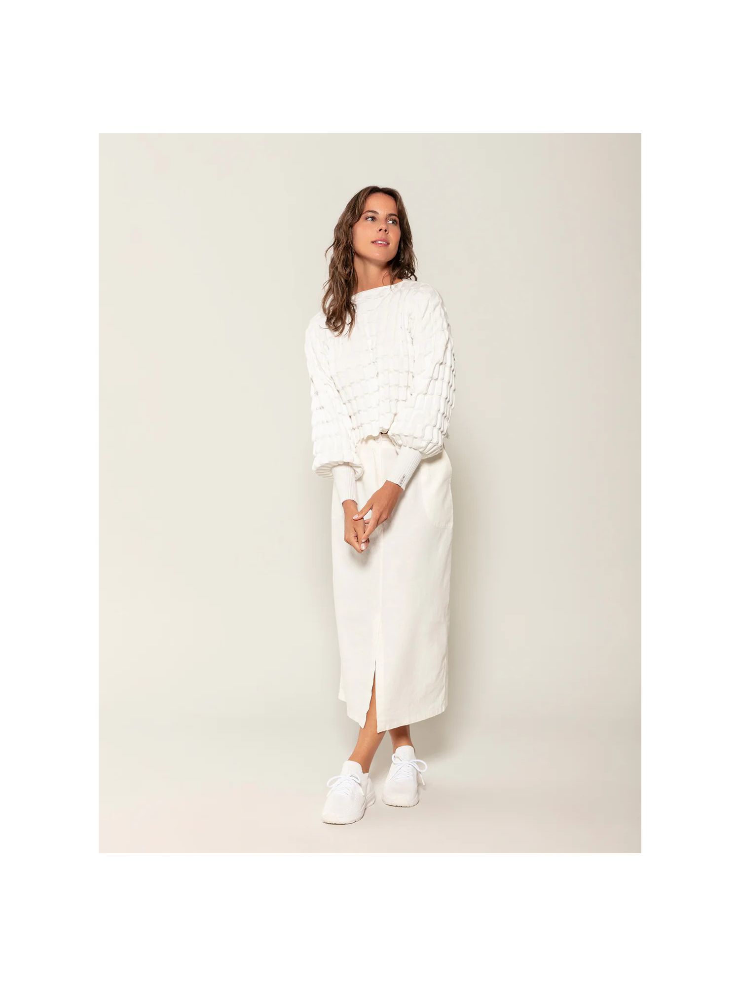 Blusa Biamar Em Ponto Laka Off White 