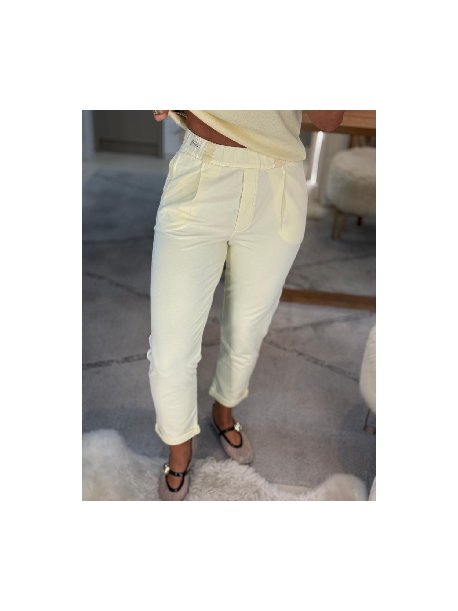 Calça Biamar De Algodão Amarelo 