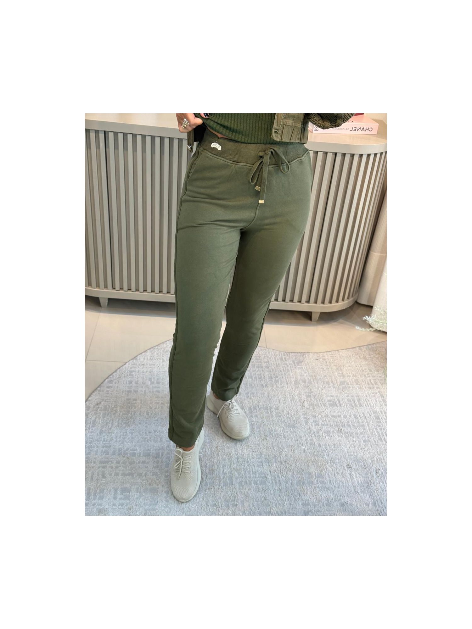 Calça Biamar De Moletom Com Cordão Verde