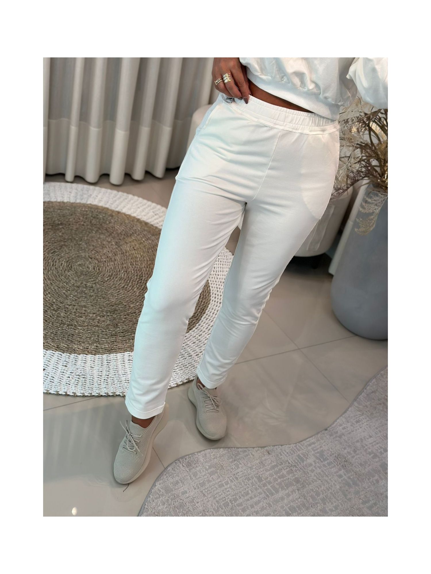 Calça Biamar De Moletom Com Bolso Off White 