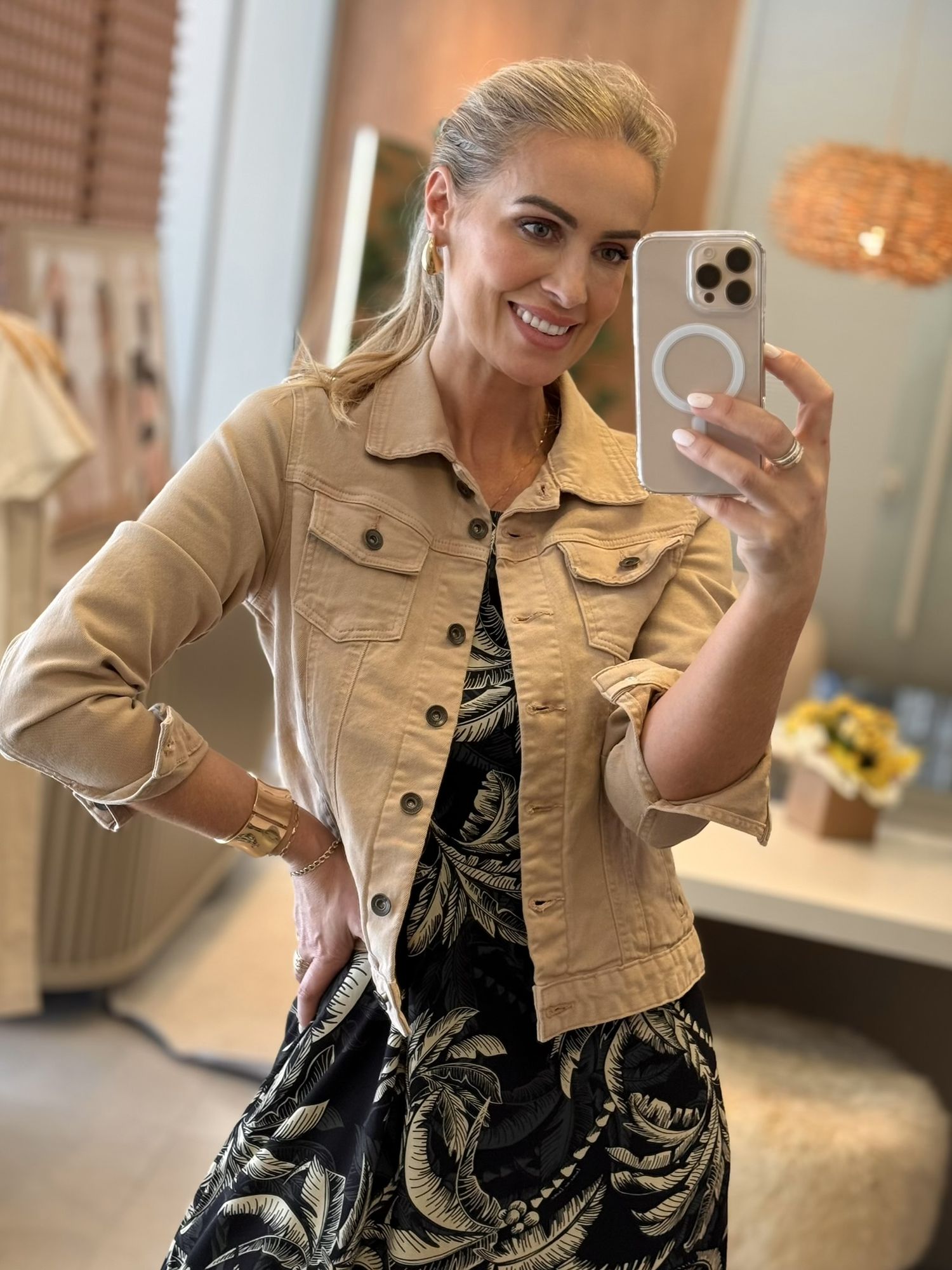 Jaqueta Ambicione Sarja Amêndoa 0111